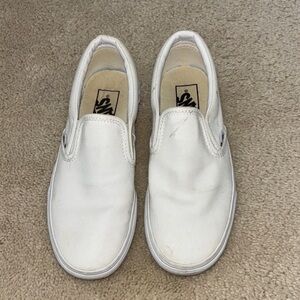 White Slip-On Sneakers
